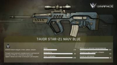 Макрос Tavor STAR-21 Navy Blue